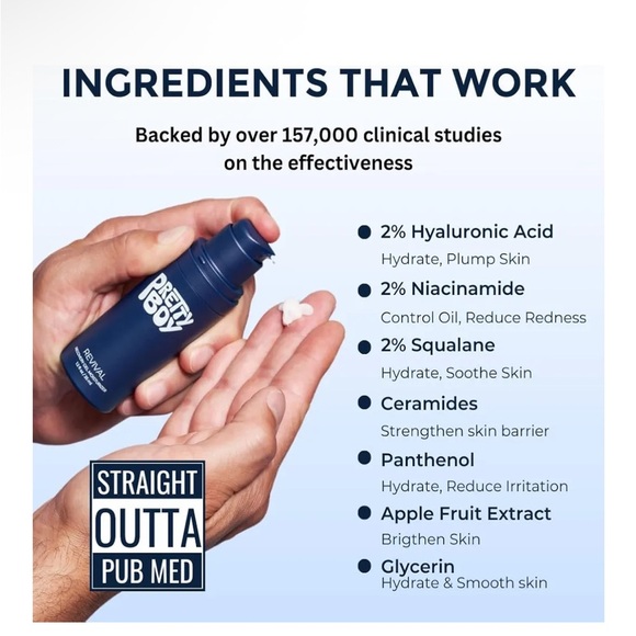 Prettyboy Face Revival Gel Moisturizer For Men - Hydrating Cream - Picture 6 of 6